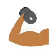 man fitness Sticker by Bilbareed