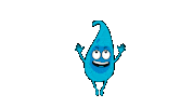 Waterdrop Swimming Sticker by Flow Productions