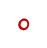 Anikastefa red circle cerchio tondo Sticker