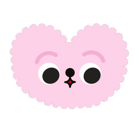 Pink Eye Roll Sticker by please bear with