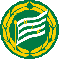 hammarbyfotboll logo retro fotboll bajen Sticker