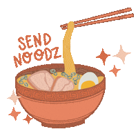 byamyhoang food aesthetic ramen noodles Sticker