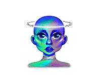 Angel Anime Girl Sticker