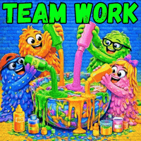 Work Together Slime Time GIF