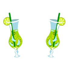 Drink Beach Sticker by Blackbough Swim