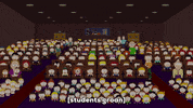 bored auditorium GIF by South Park 