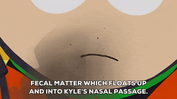 kyle broflovski poop GIF by South Park 