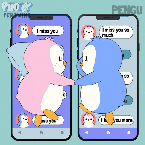 Miss U Love You GIF by Pudgy Penguins