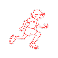 Run Running Sticker by Commando