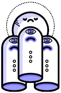 Sad Halloween Sticker by Shallow Lagoon