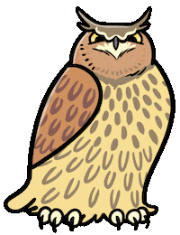 Eagle Owl Bird Sticker