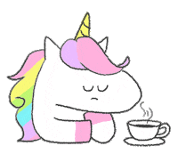 LunaRucola mood nope unicorn nah Sticker