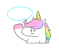 LunaRucola hello hi hey unicorn Sticker