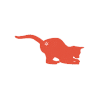 Cat Pounce Sticker by Movora