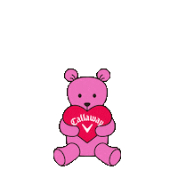 love_callaway golf bear golfer 熊 Sticker