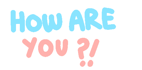 How Are You Hello Sticker by Ai and Aiko