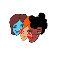 Star Women Sticker by Marisa Zanoni