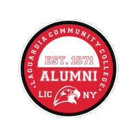 Red Hawk Lagcc Sticker by LaGuardia Community College