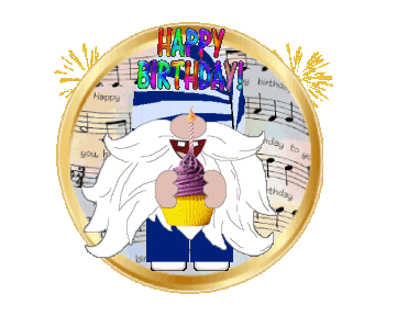 Happy Birthday Gnome Sticker