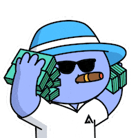 Make It Rain Money Sticker by Kudai