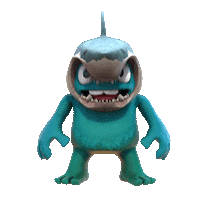 Warning Uh Oh Sticker by The Animasks