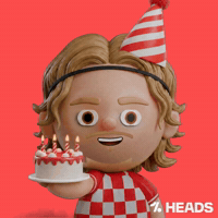Celebrate Happy Birthday GIF by OneFootball Heads