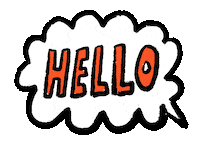Whats Up Hello Sticker by Abitan
