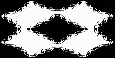 anniemuse heart black and white mask bw GIF