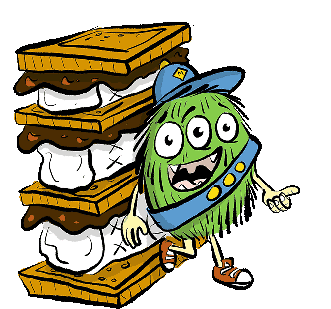 monstersrulebooks giphyupload thumbs up eating eat Sticker