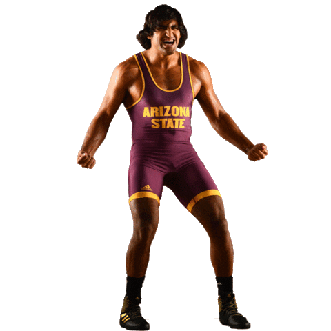 Wrestling Arizona Sticker by Sun Devils