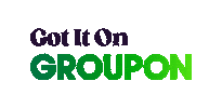 Saving Lets Go Sticker by Groupon