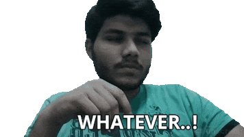 Fuck Off Whatever It Is Sticker by Raghav Bansal