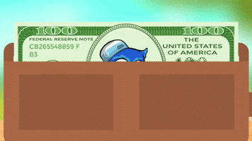 blue dollar bill