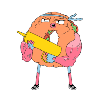 glas2018 bagel food fight GIF