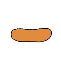 hotdog sausage Sticker by Lowi