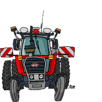 Tractor Sticker by Trekkerweb