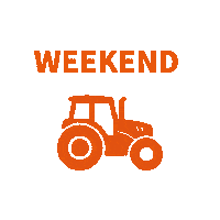 Weekend Tractor Sticker by TREKKER