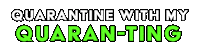 Virus Quarantine Sticker by Belle The Queen