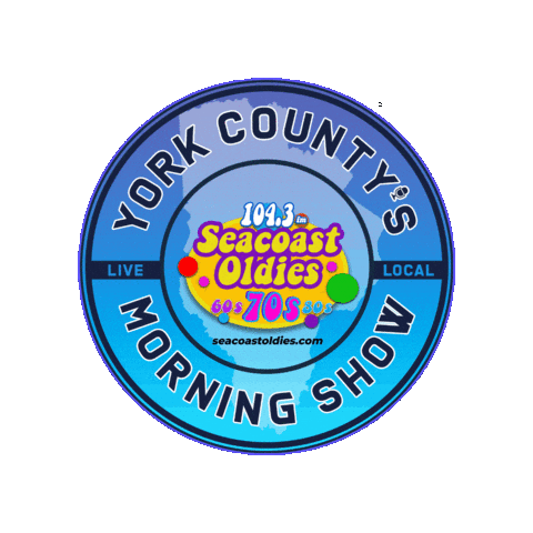 SeacoastOldies music morning show radio Sticker