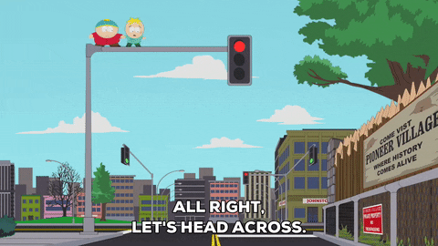 eric cartman street GIF by South Park 