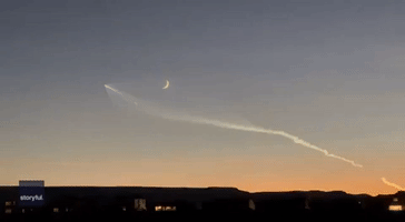 SpaceX Falcon Rocket Seen in Skies Over Utah