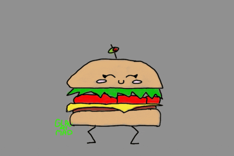 Dancing Burger GIF