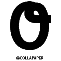 Number Cero Sticker by COLLA PAPER