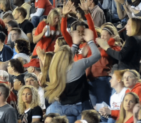 high five college football GIF by Youngstown State University