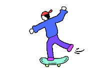 adrianagf28 skate skating skater niño Sticker