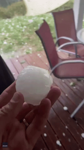 Baseball-Sized Hailstones Pummel Home in France