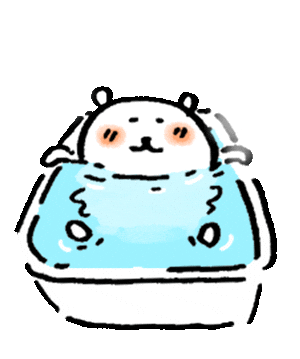 Bath Jokebear Sticker by nagano