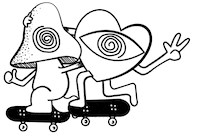AmeeSkateArte trip skateboard amee ilusao Sticker