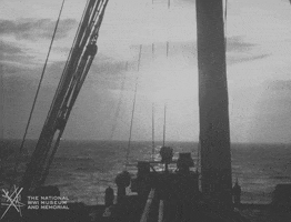 NationalWWIMuseum black and white military footage horizon GIF