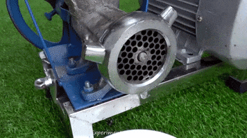 ExperimenMeatGrinder colorful meat marshmallow grinder GIF